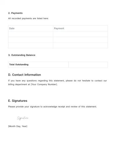 Free Dental Clinic Statement Template to Edit Online