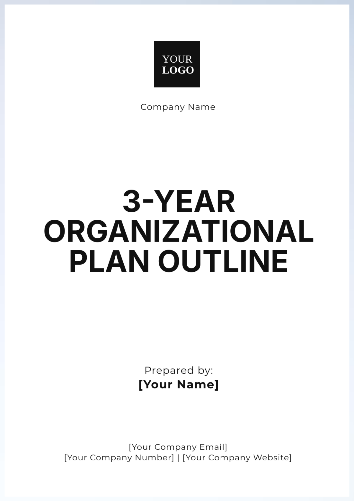 3-Year Organizational Plan Outline Template - Edit Online & Download