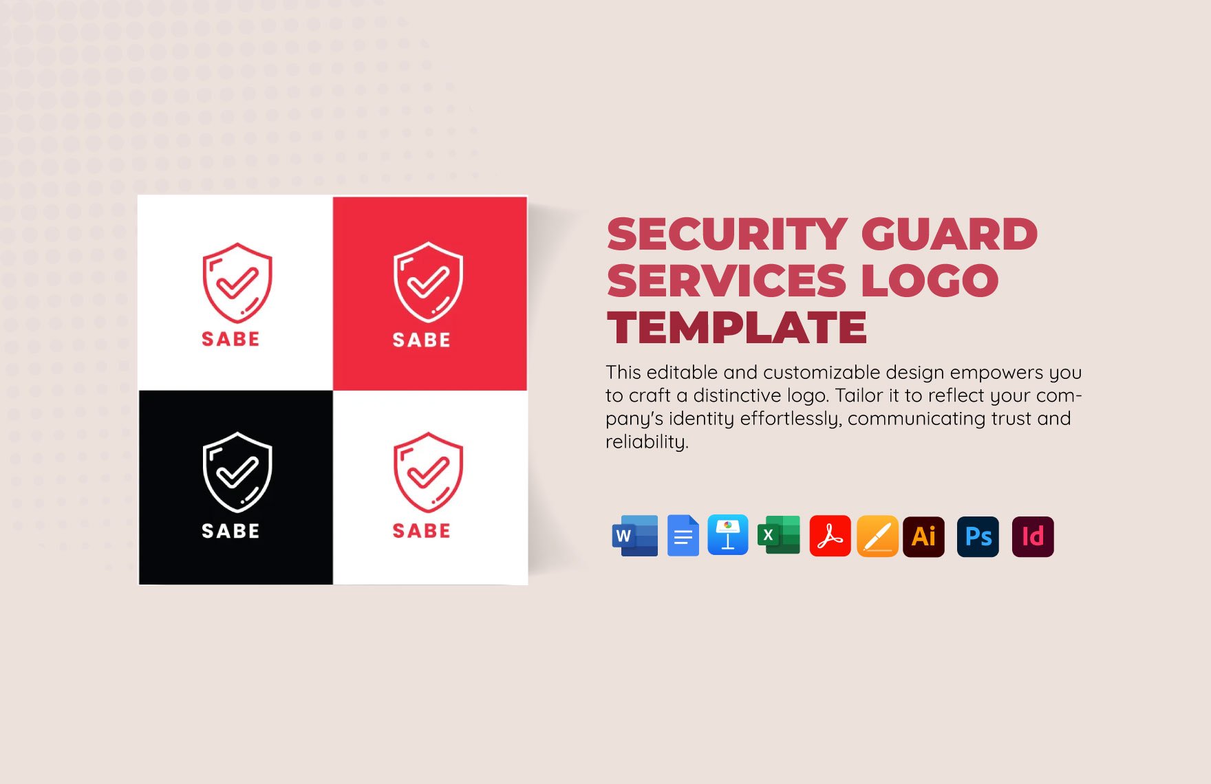 Security Guard Services Logo Template