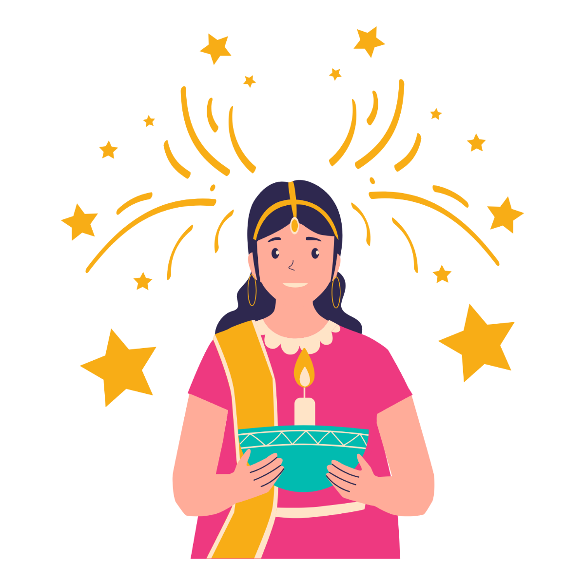 Diwali Celebration Clipart - Edit Online | Template.net