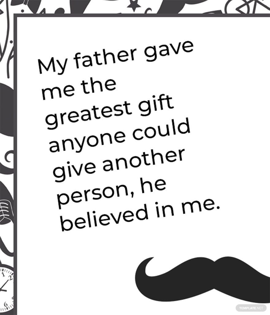 Father's Day Quote Template
