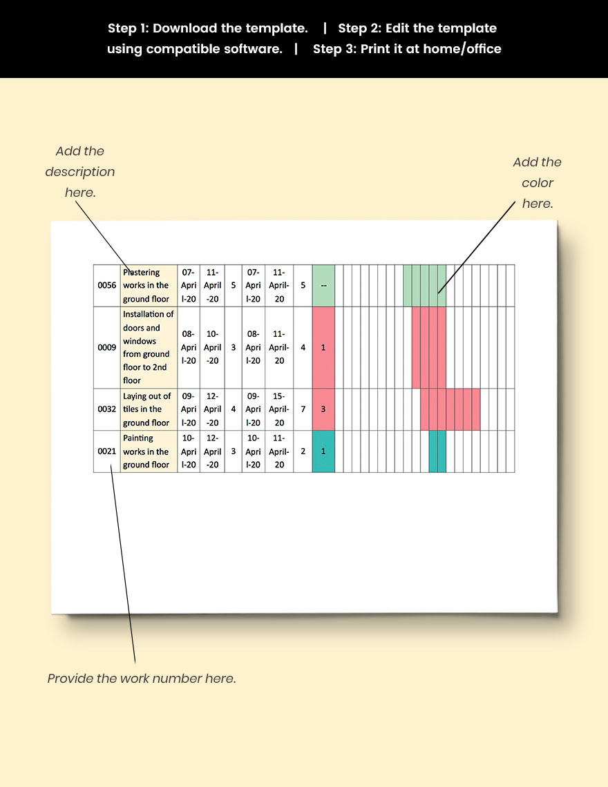 two weeks ahead work schedule template