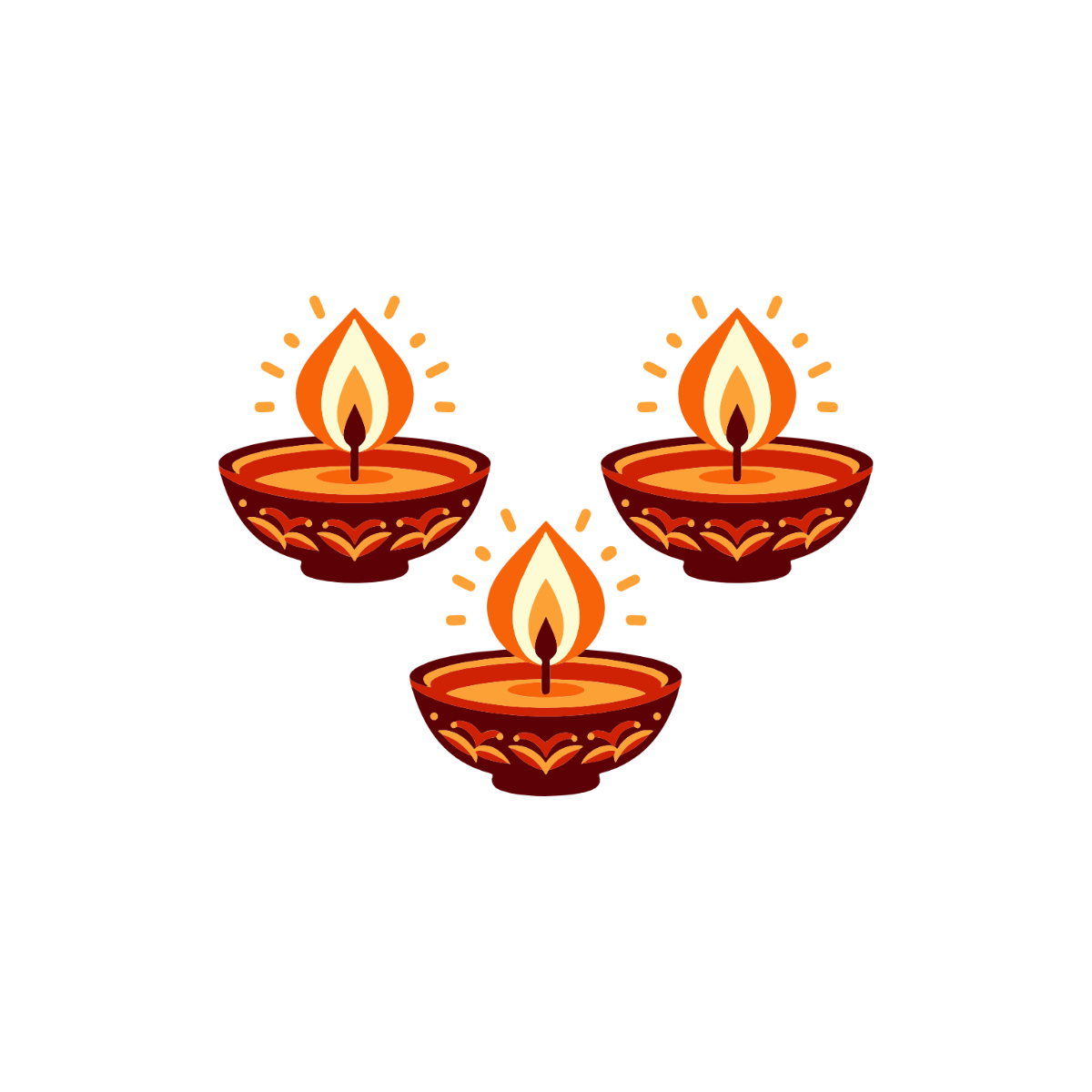 Diwali Diyas Clipart - Edit Online | Template.net