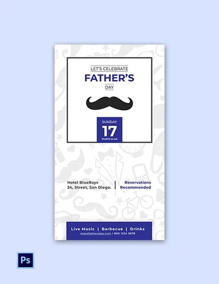 Father's Day Snapchat Geofilter Template