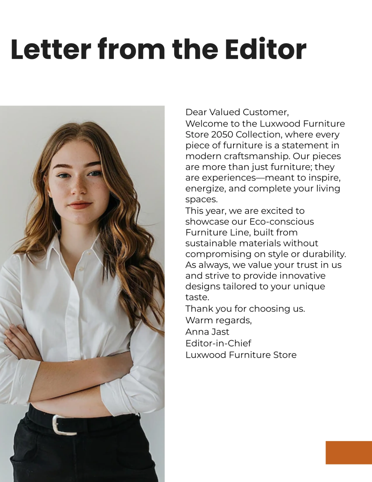 Free Furniture Store Catalog Template to Edit Online