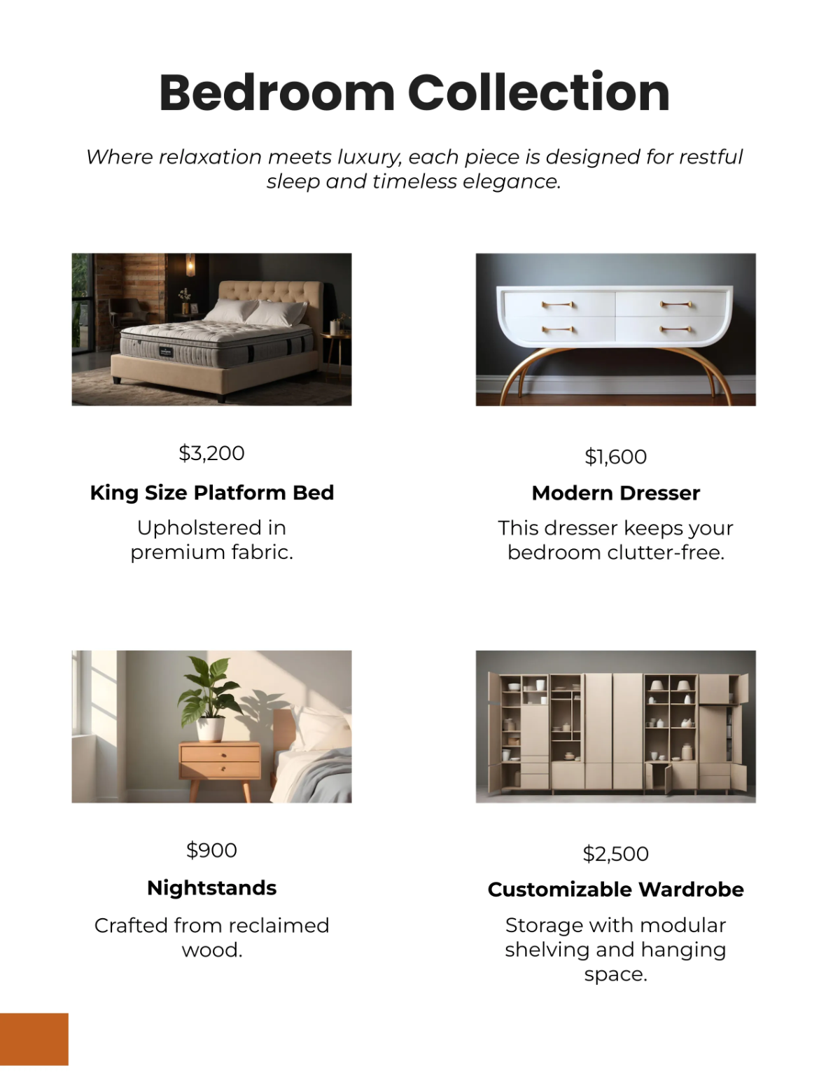 Free Furniture Store Catalog Template to Edit Online