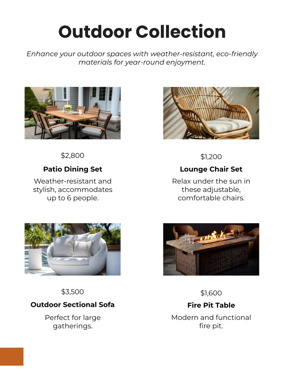 Free Furniture Store Catalog Template to Edit Online