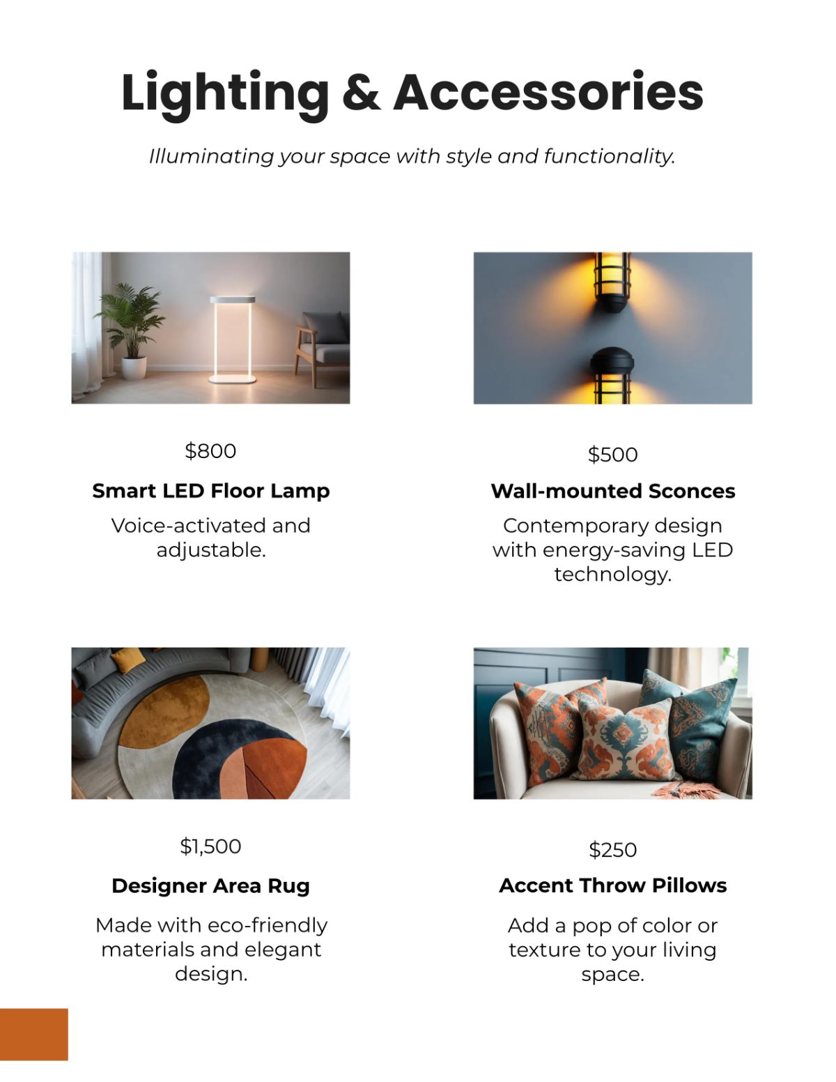 Free Furniture Store Catalog Template to Edit Online