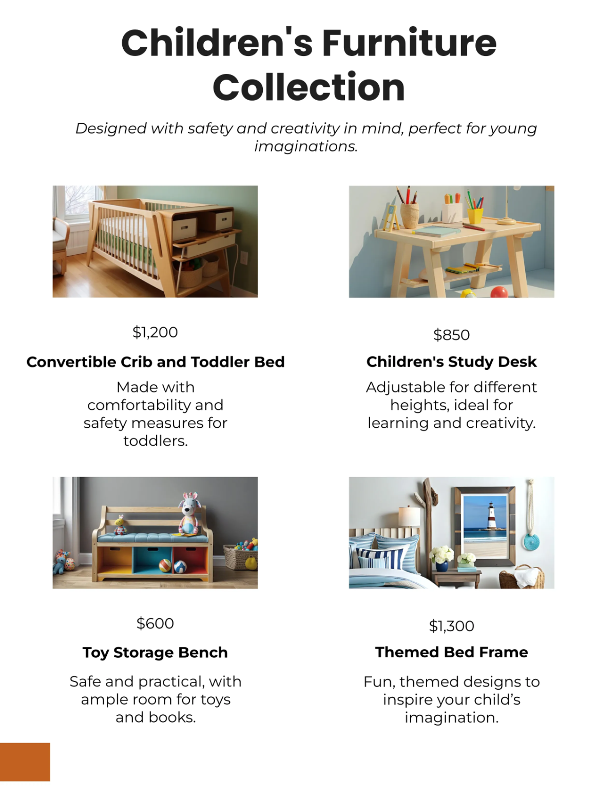 Free Furniture Store Catalog Template to Edit Online