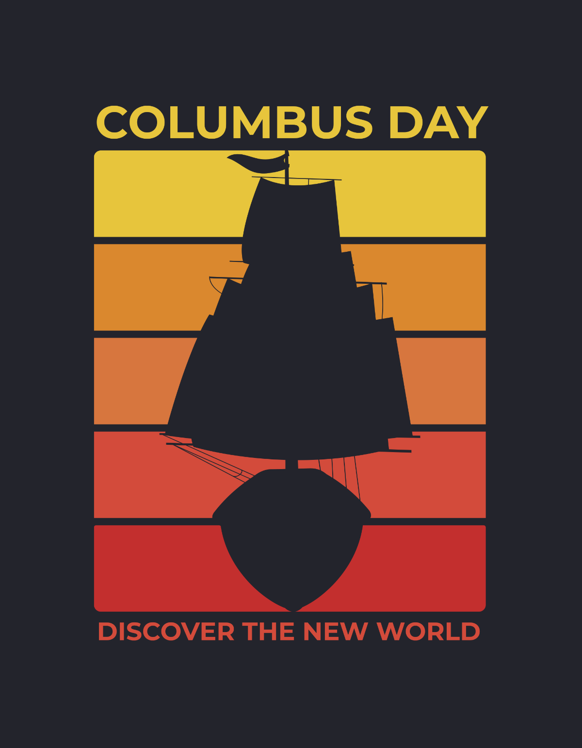 Columbus Day T-Shirt Design