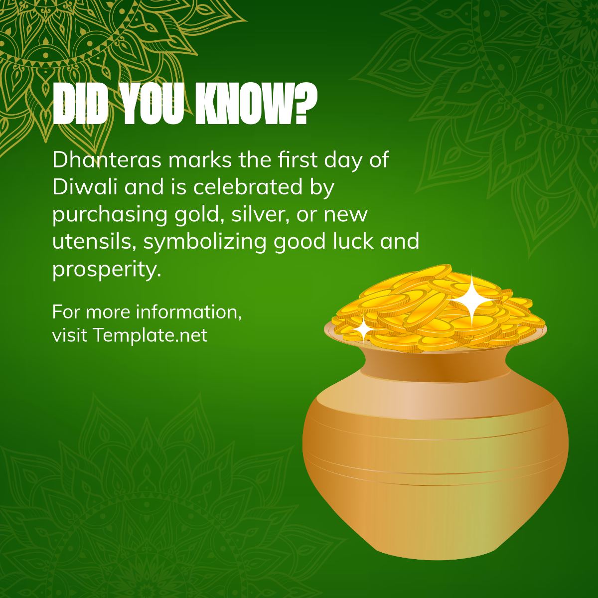 Dhanteras Meaning Template - Edit Online & Download