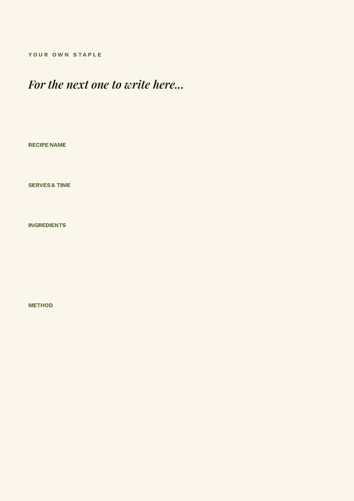 Free DIY Cookbook Template to Edit Online