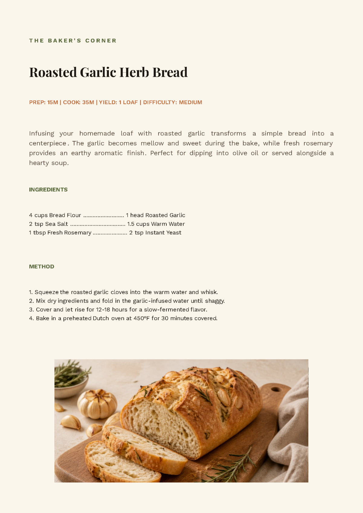 Free DIY Cookbook Template to Edit Online