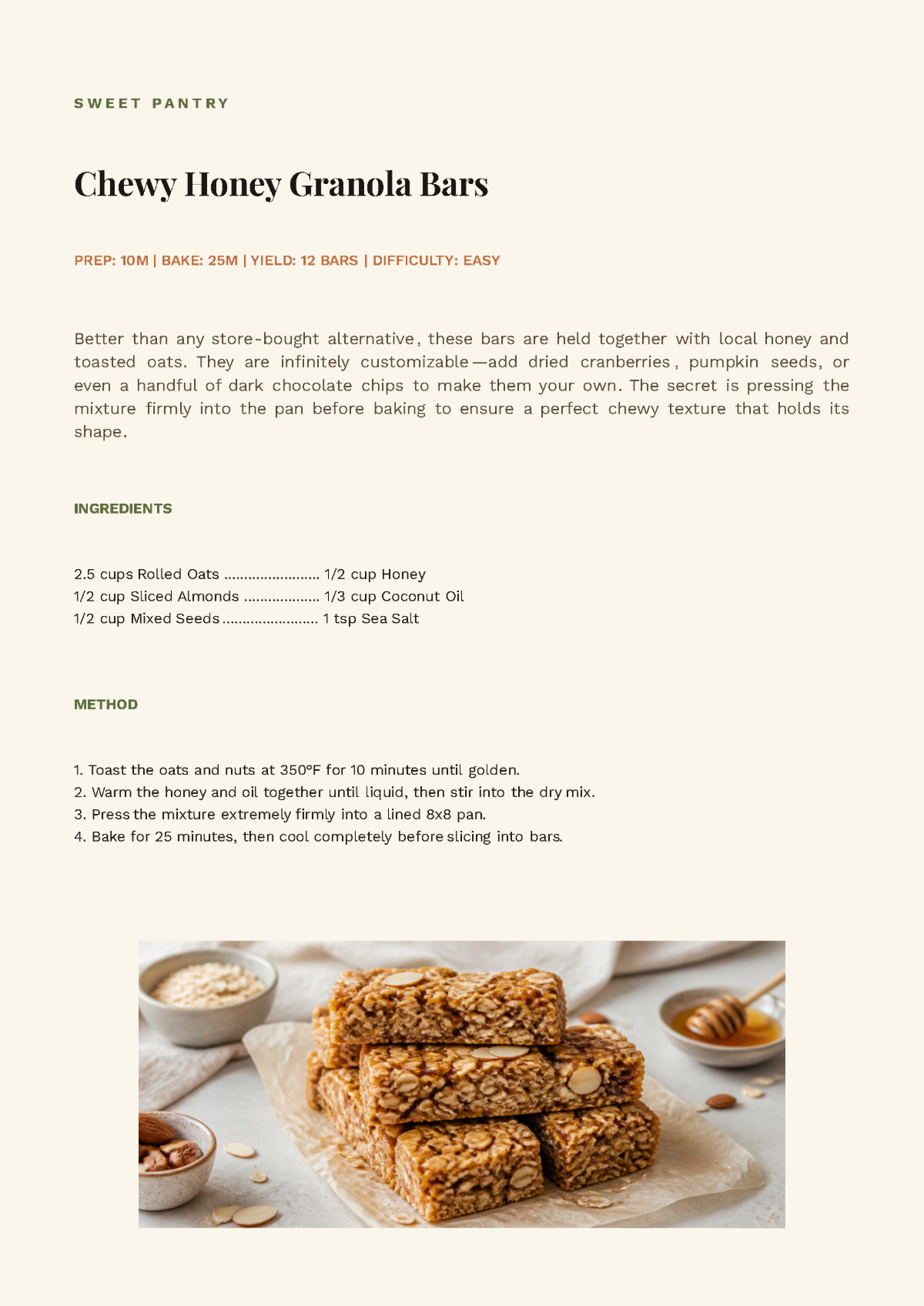 Free DIY Cookbook Template to Edit Online
