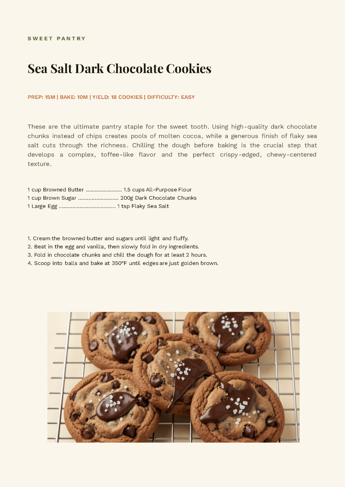 Free DIY Cookbook Template to Edit Online