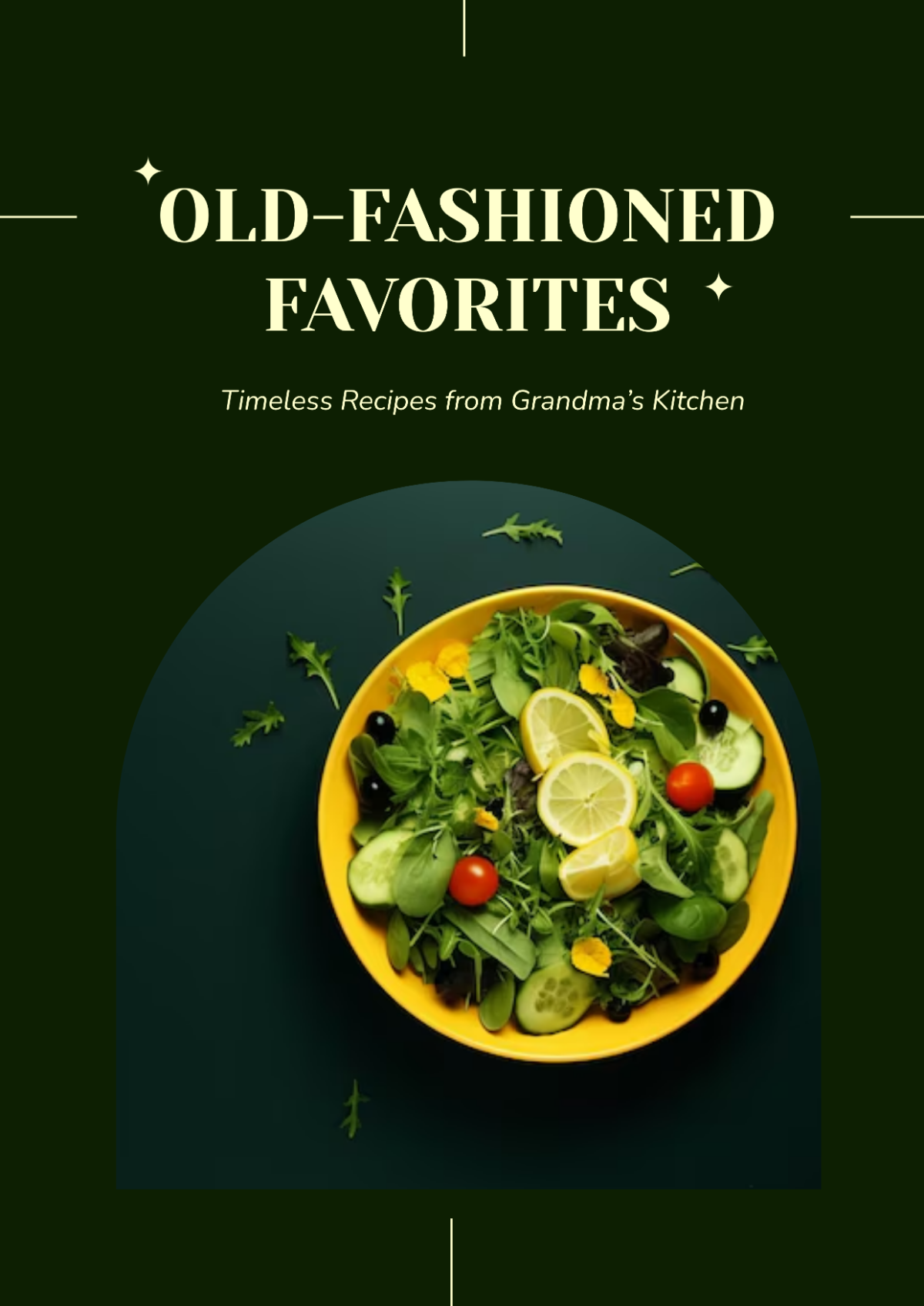 Old-Fashioned Cookbook Template