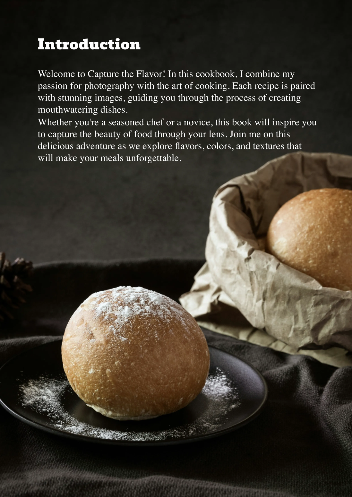 Free Food Photography Cookbook Template to Edit Online