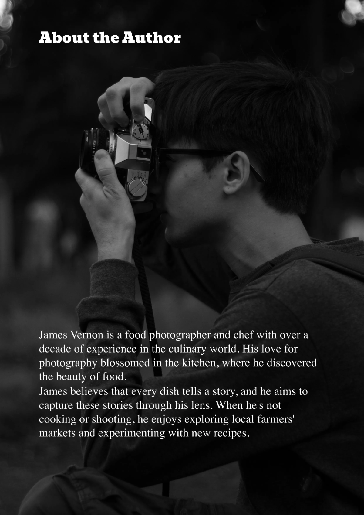 Free Food Photography Cookbook Template to Edit Online