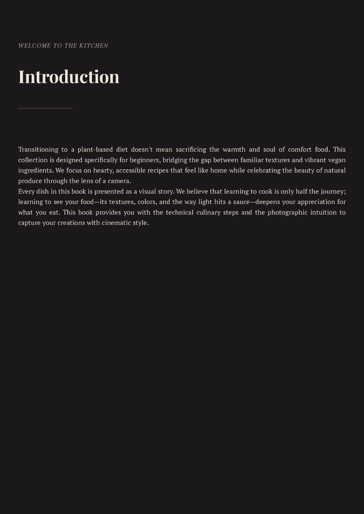 Free Food Photography Cookbook Template to Edit Online