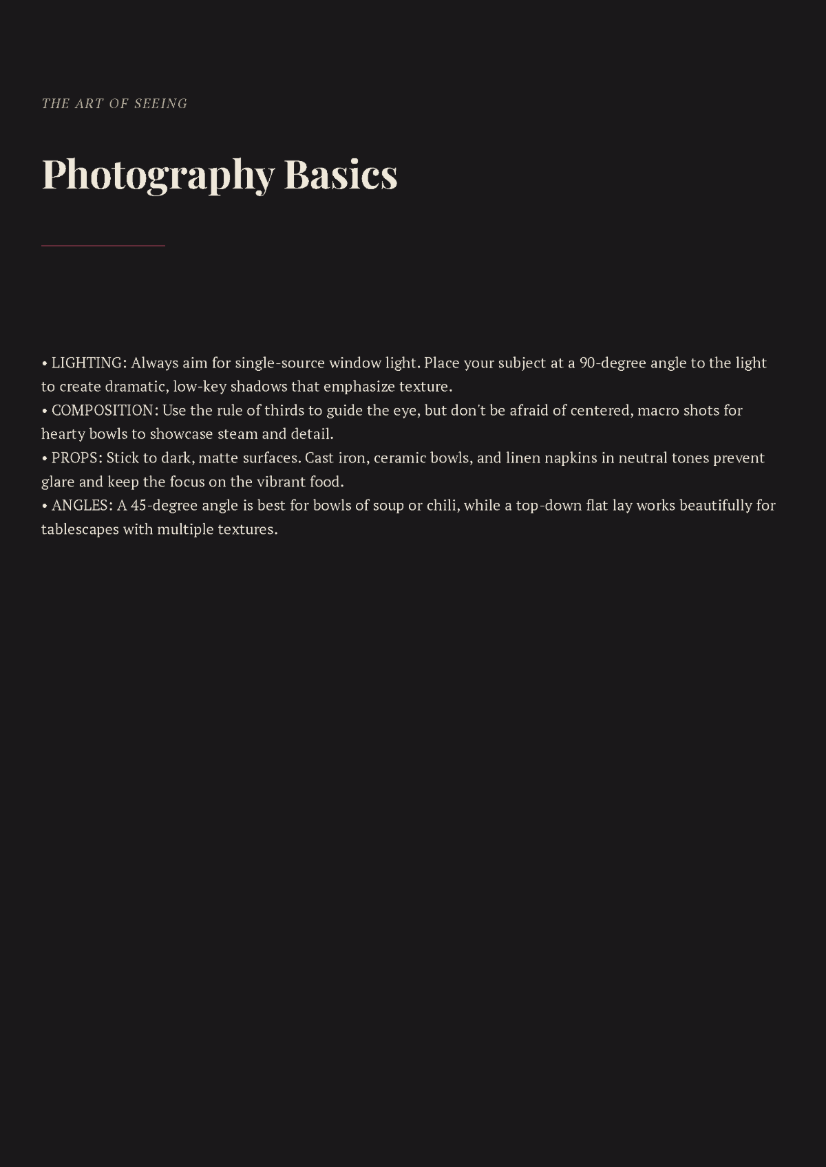 Free Food Photography Cookbook Template to Edit Online