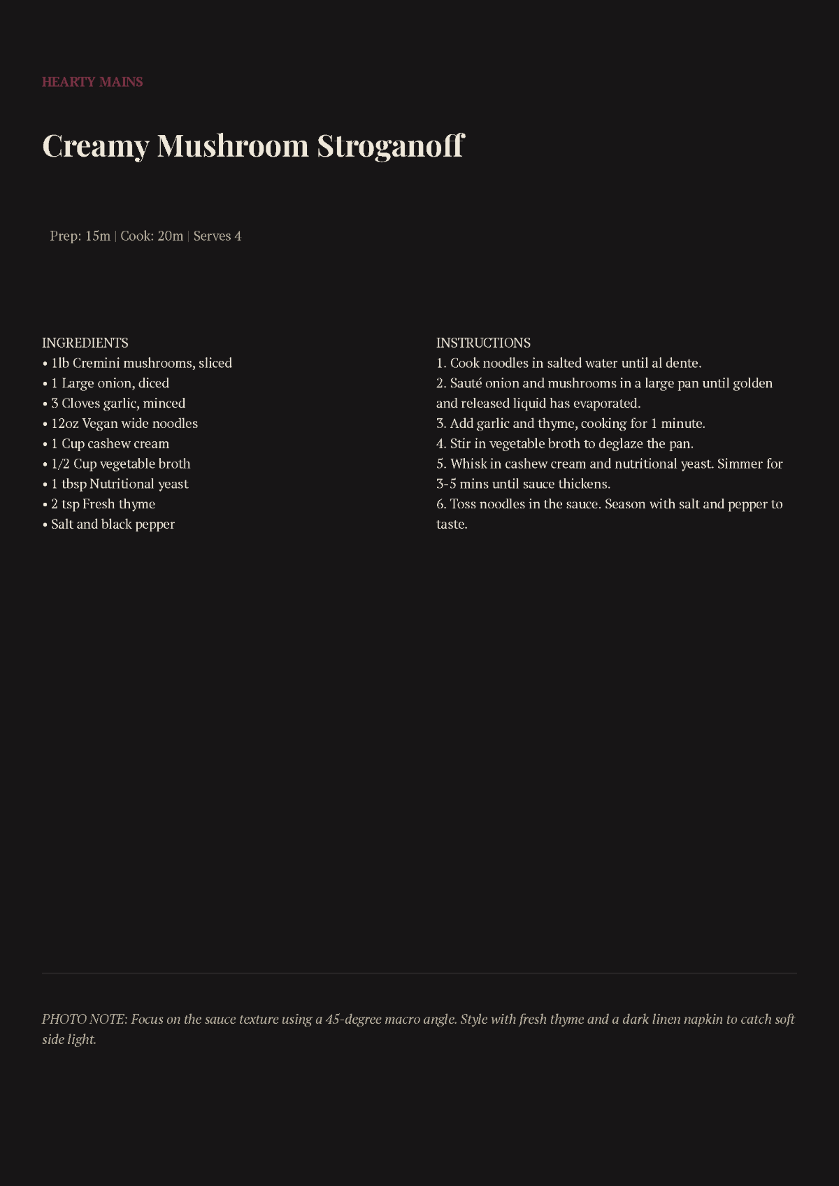 Free Food Photography Cookbook Template to Edit Online