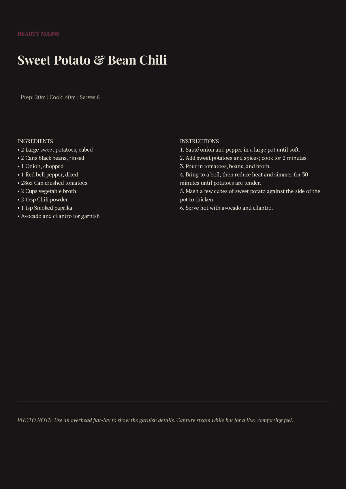 Free Food Photography Cookbook Template to Edit Online