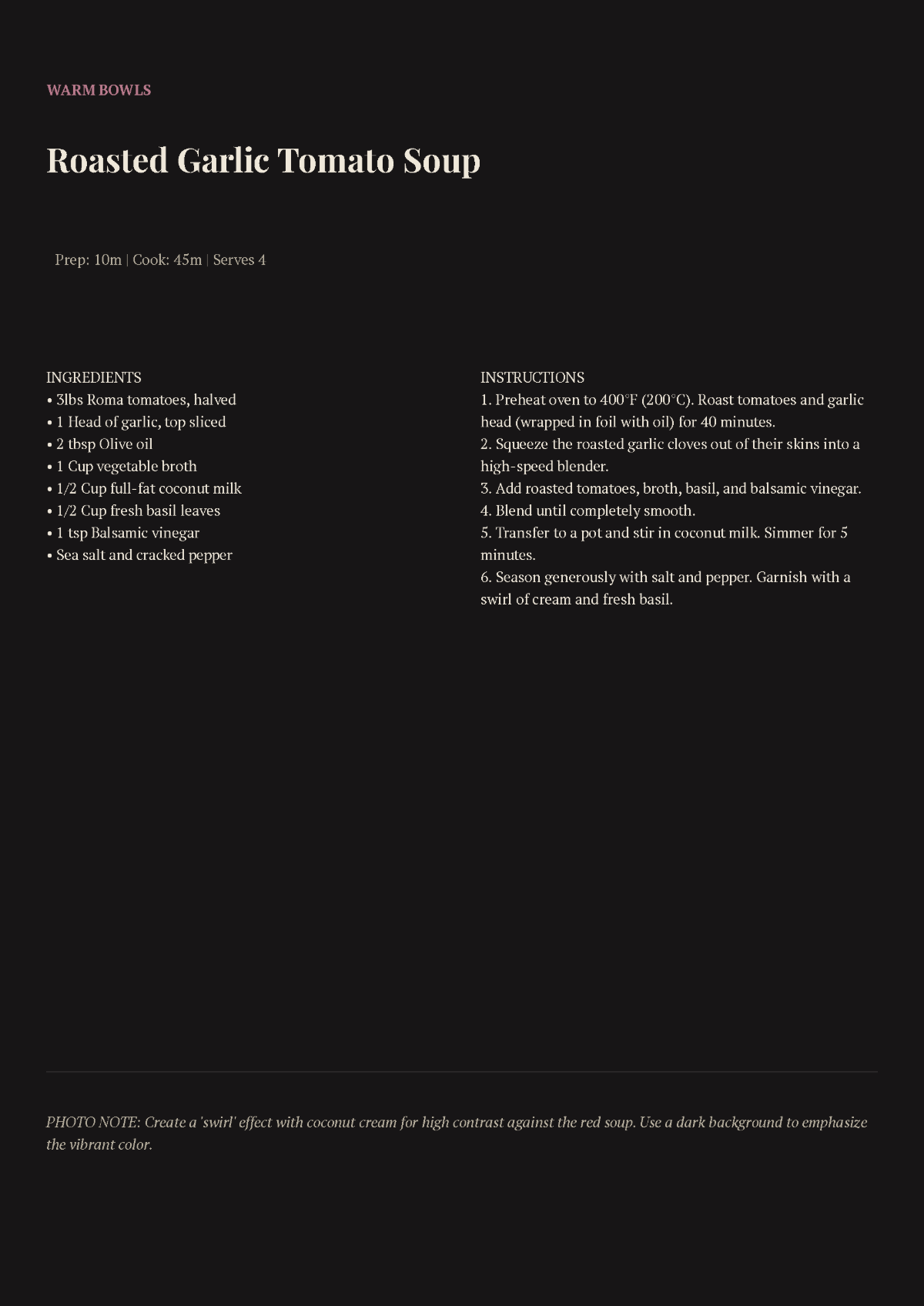 Free Food Photography Cookbook Template to Edit Online
