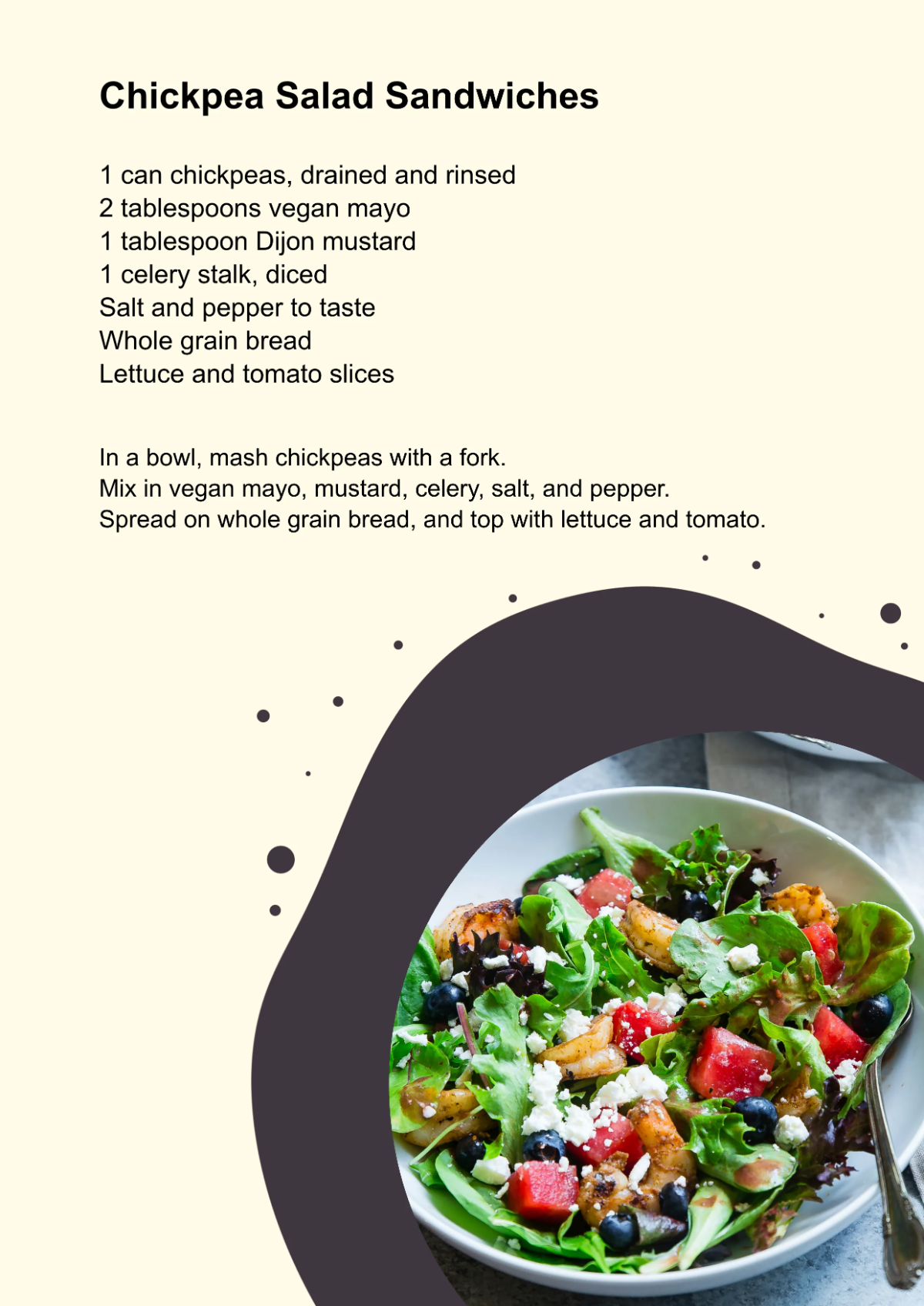 Free Vegan Cookbook Template to Edit Online