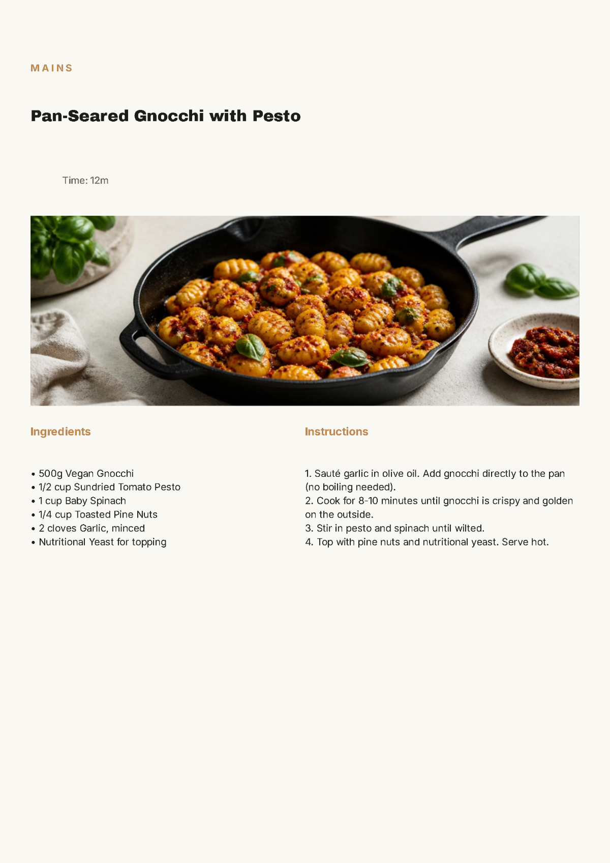 Free Vegan Cookbook Template to Edit Online