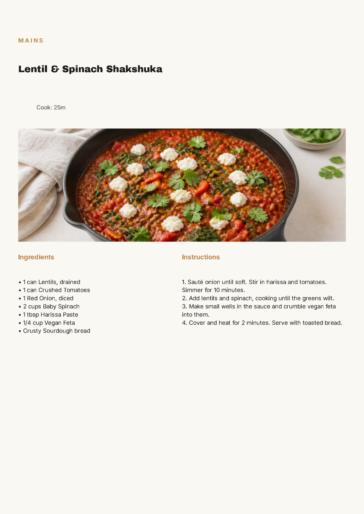 Free Vegan Cookbook Template to Edit Online