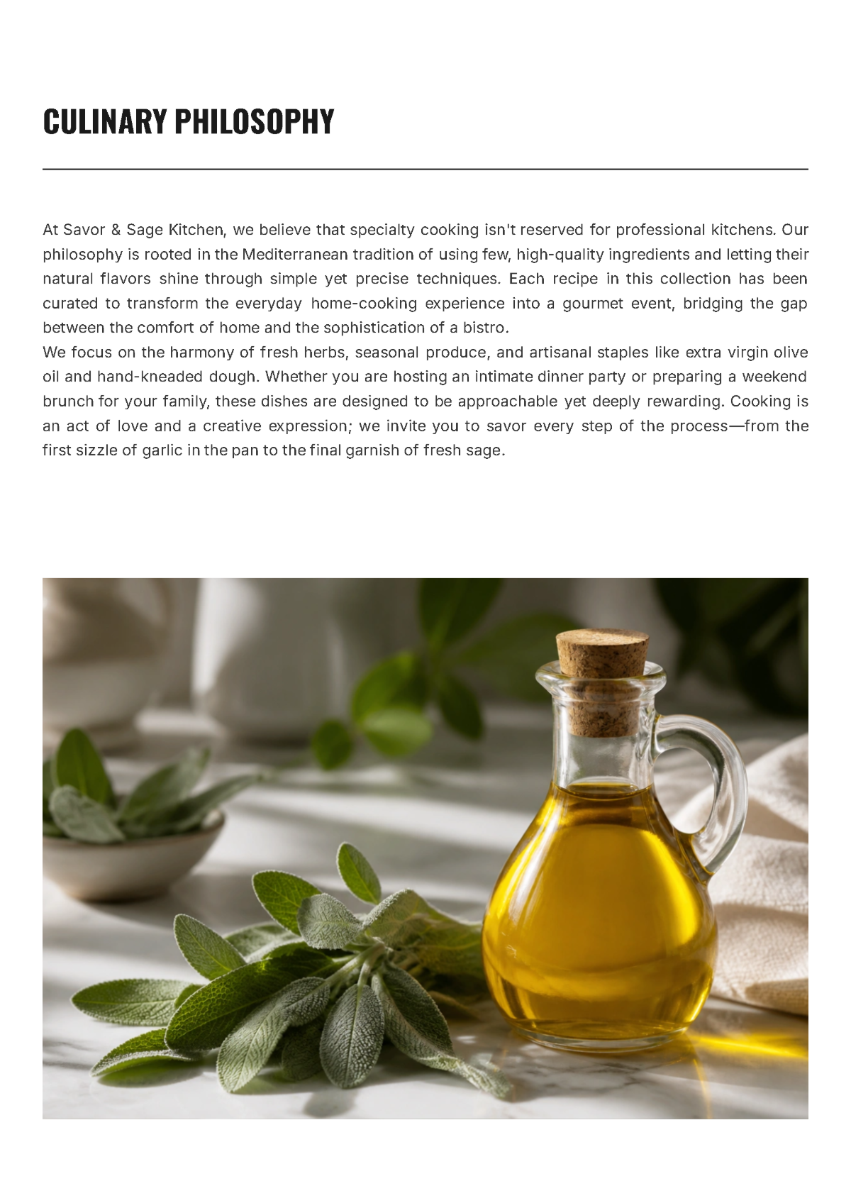 Free Aesthetic Cookbook Layout Template to Edit Online
