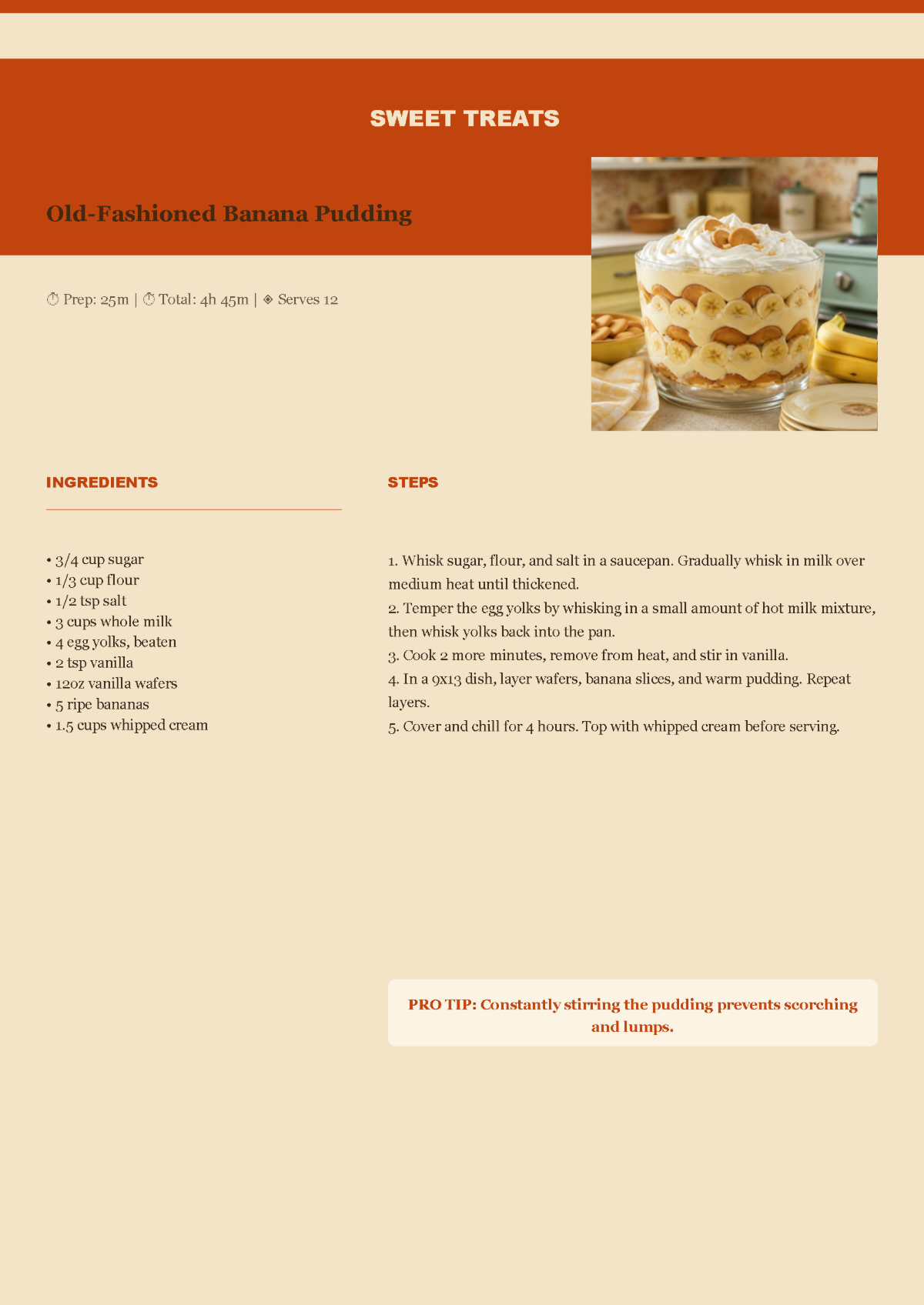 Free Retro Cookbook Template to Edit Online