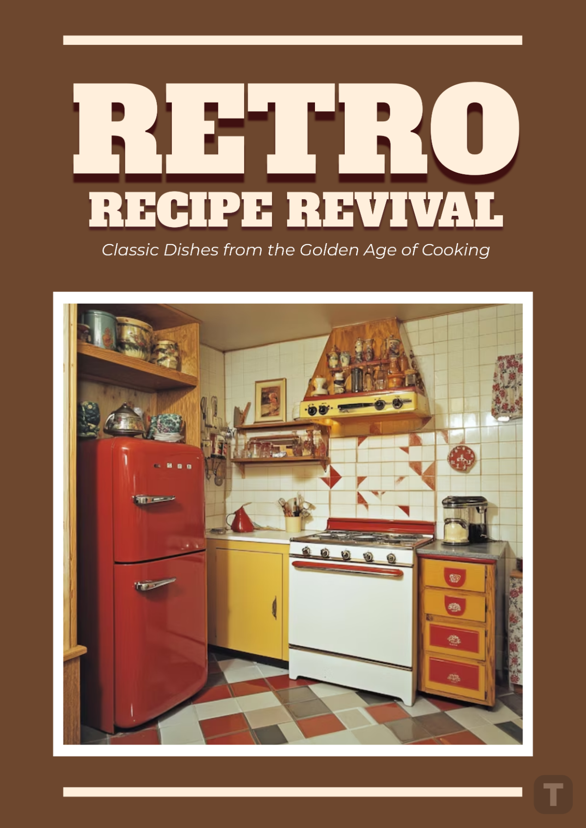 Retro Cookbook Template - Edit Online & Download