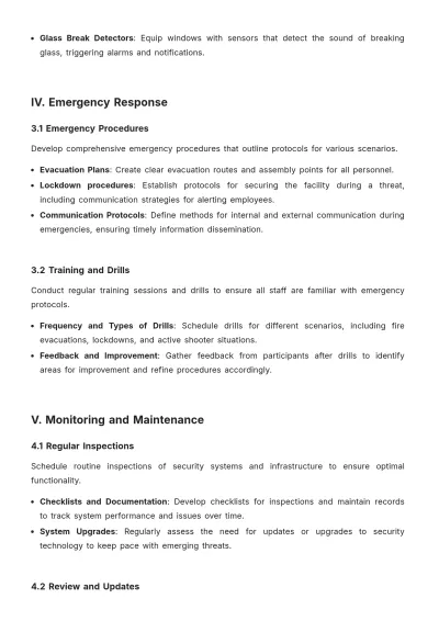 Free Physical Security Plan Template to Edit Online