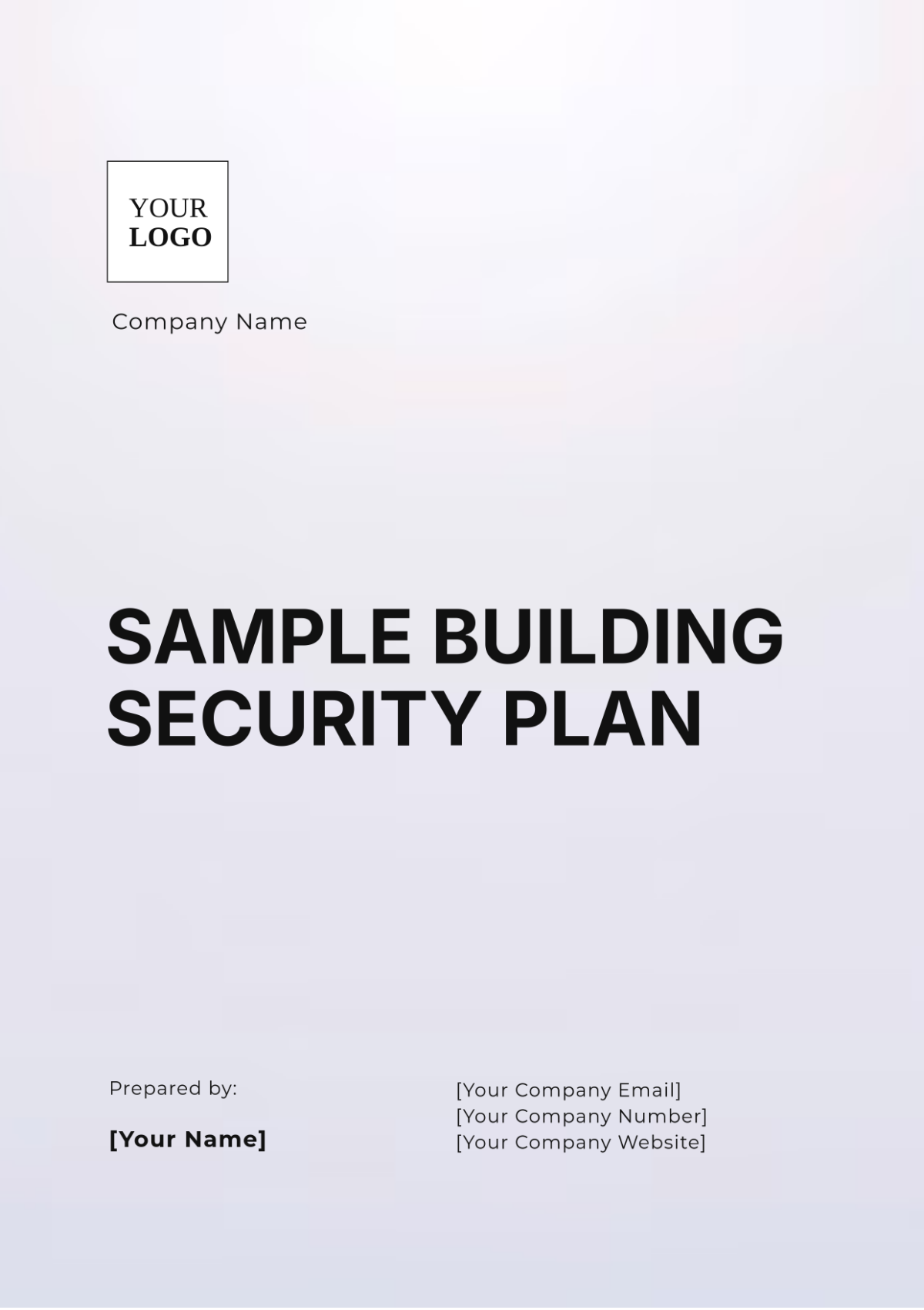 Sample Building Security Plan Template - Edit Online & Download