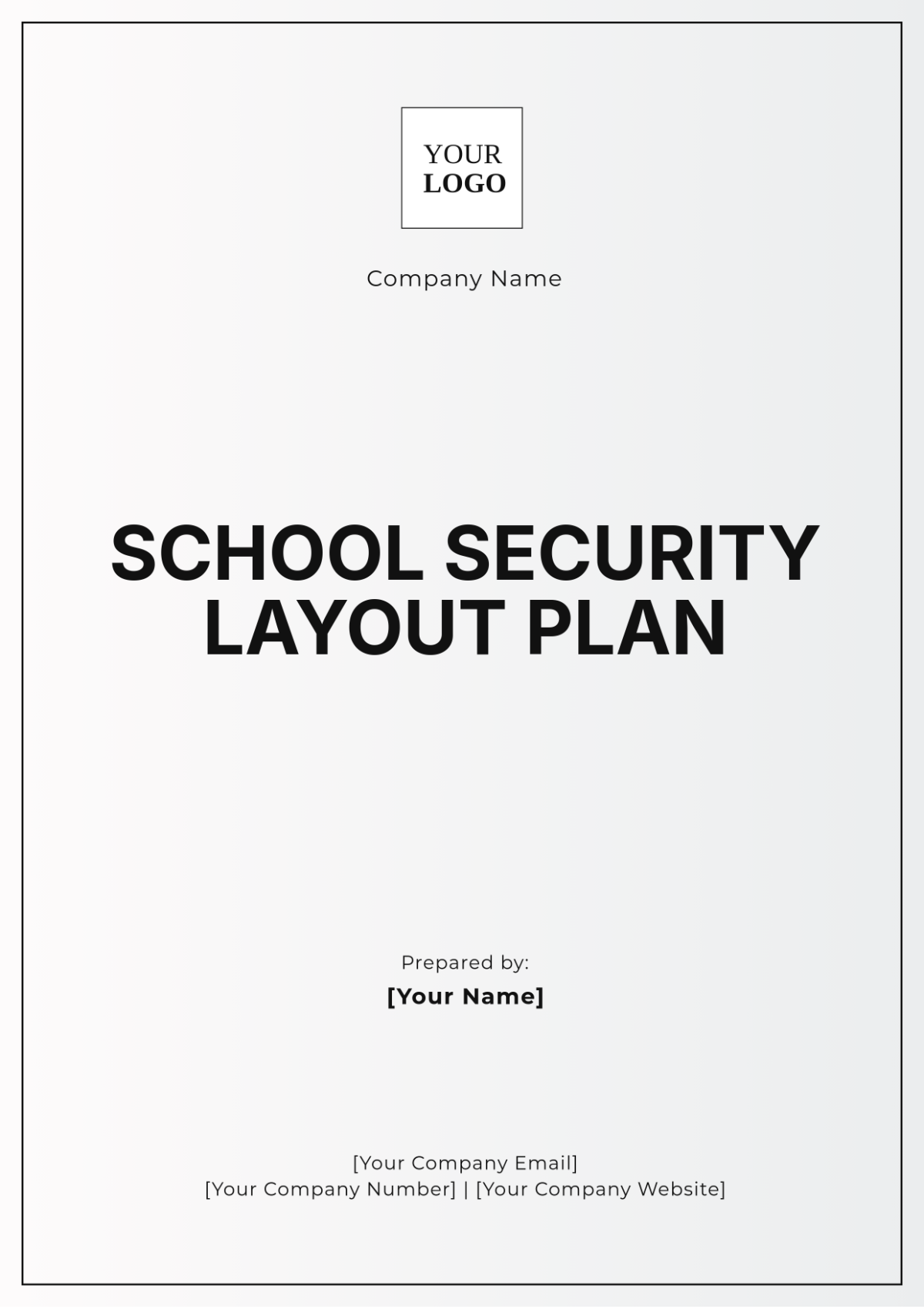 School Security Layout Plan Template - Edit Online & Download