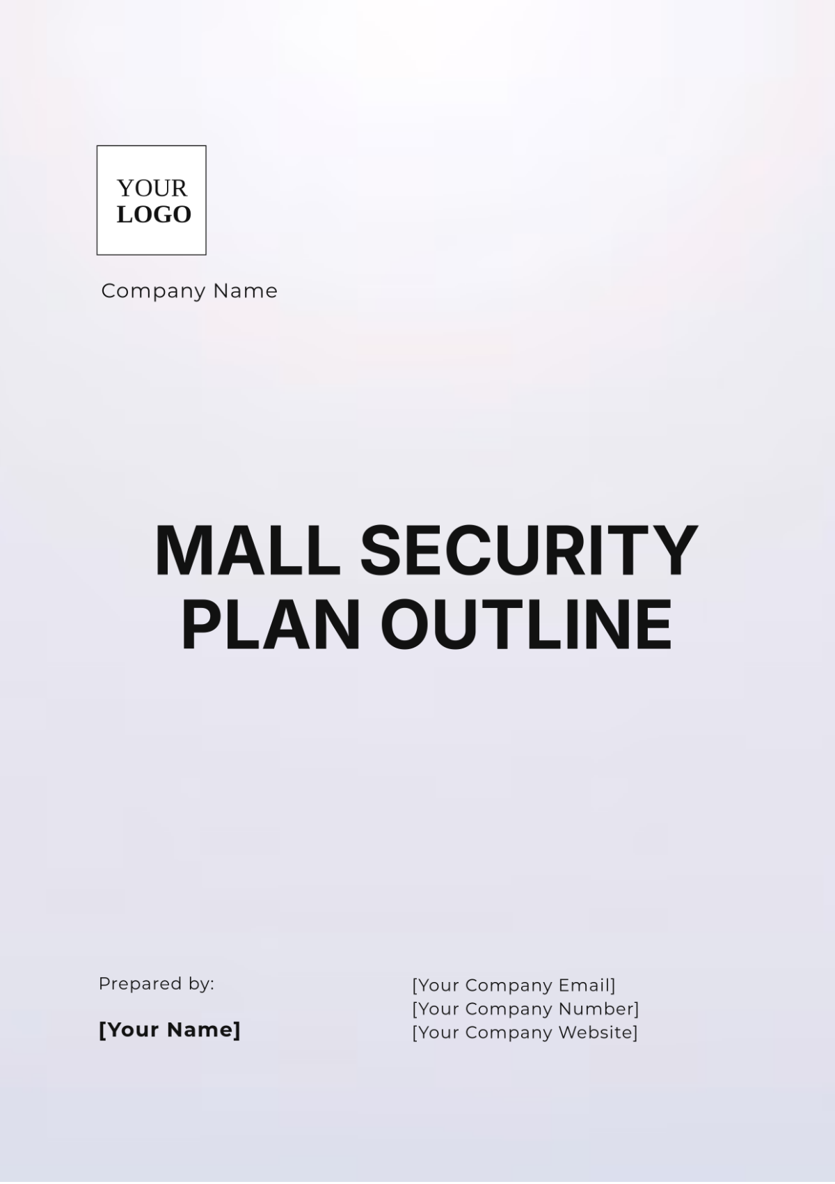 Mall Security Plan Outline Template - Edit Online & Download