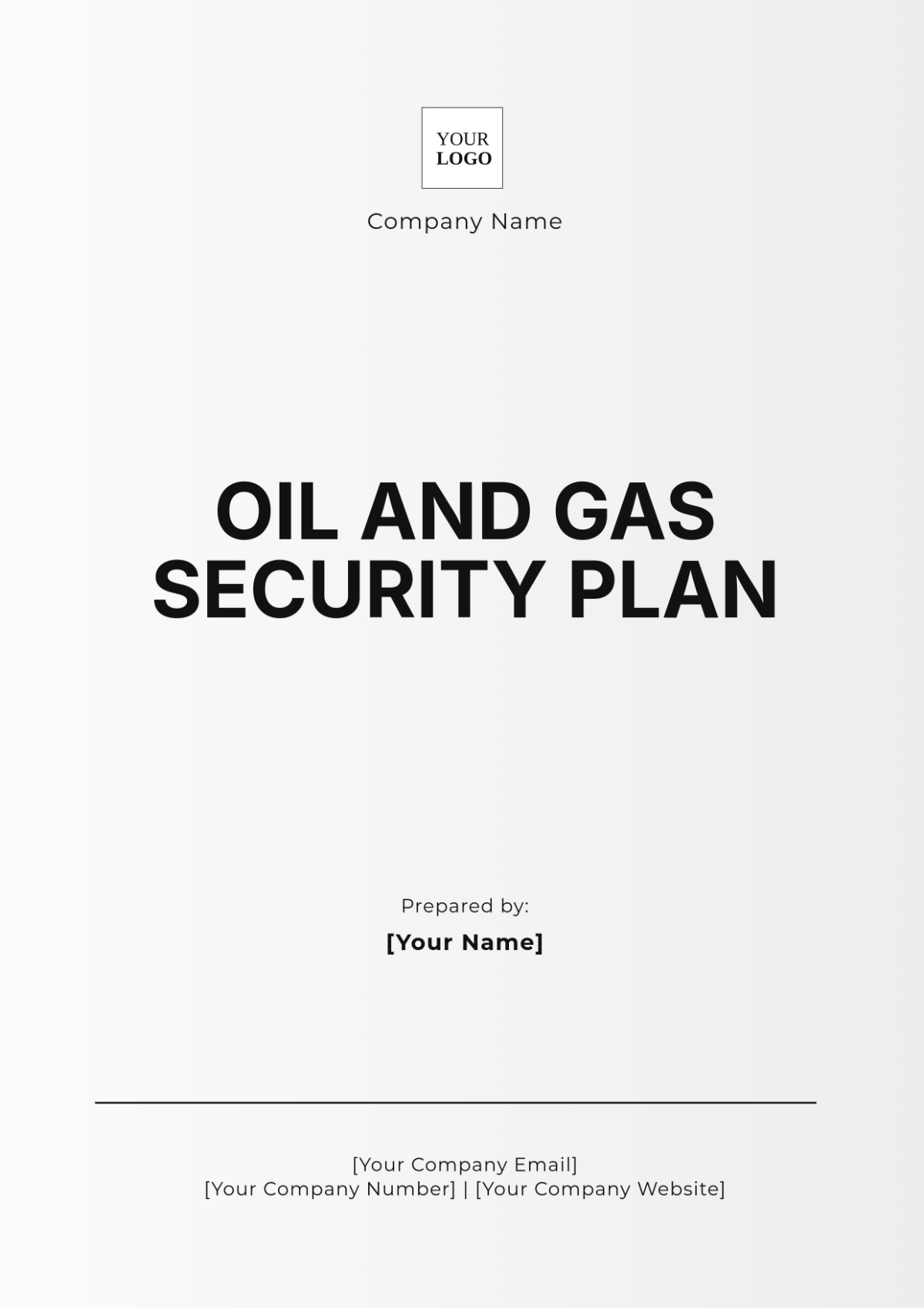 Oil and Gas Security Plan Template - Edit Online & Download