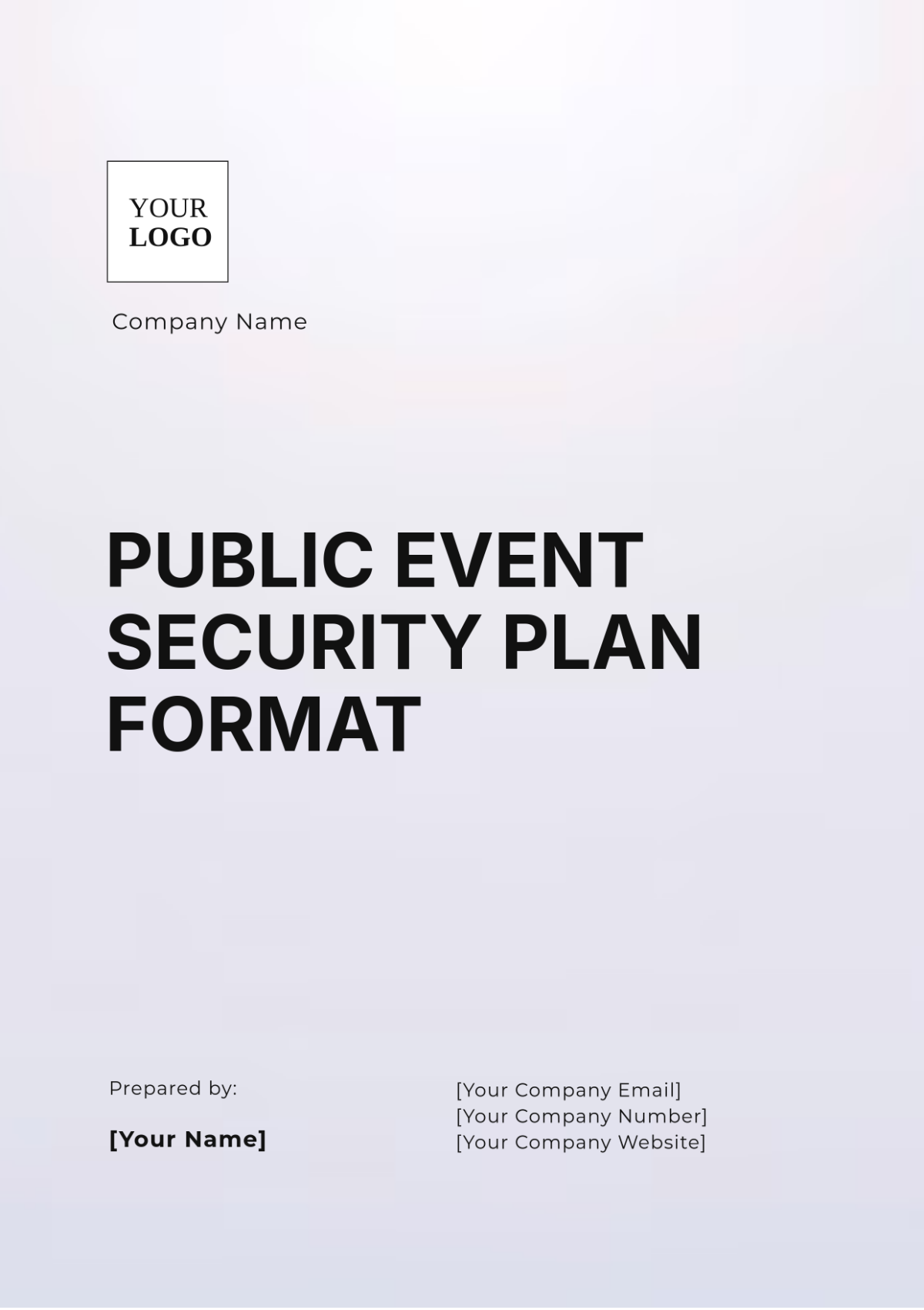 Public Event Security Plan Format Template - Edit Online & Download