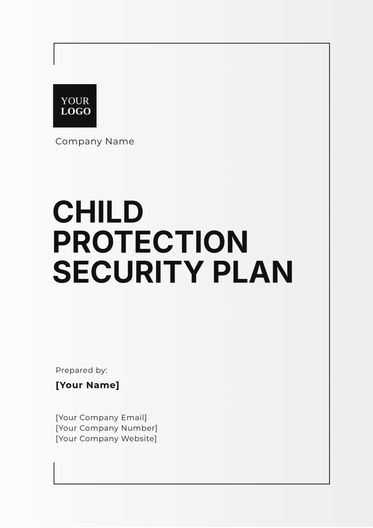 Child Protection Security Plan Template - Edit Online & Download