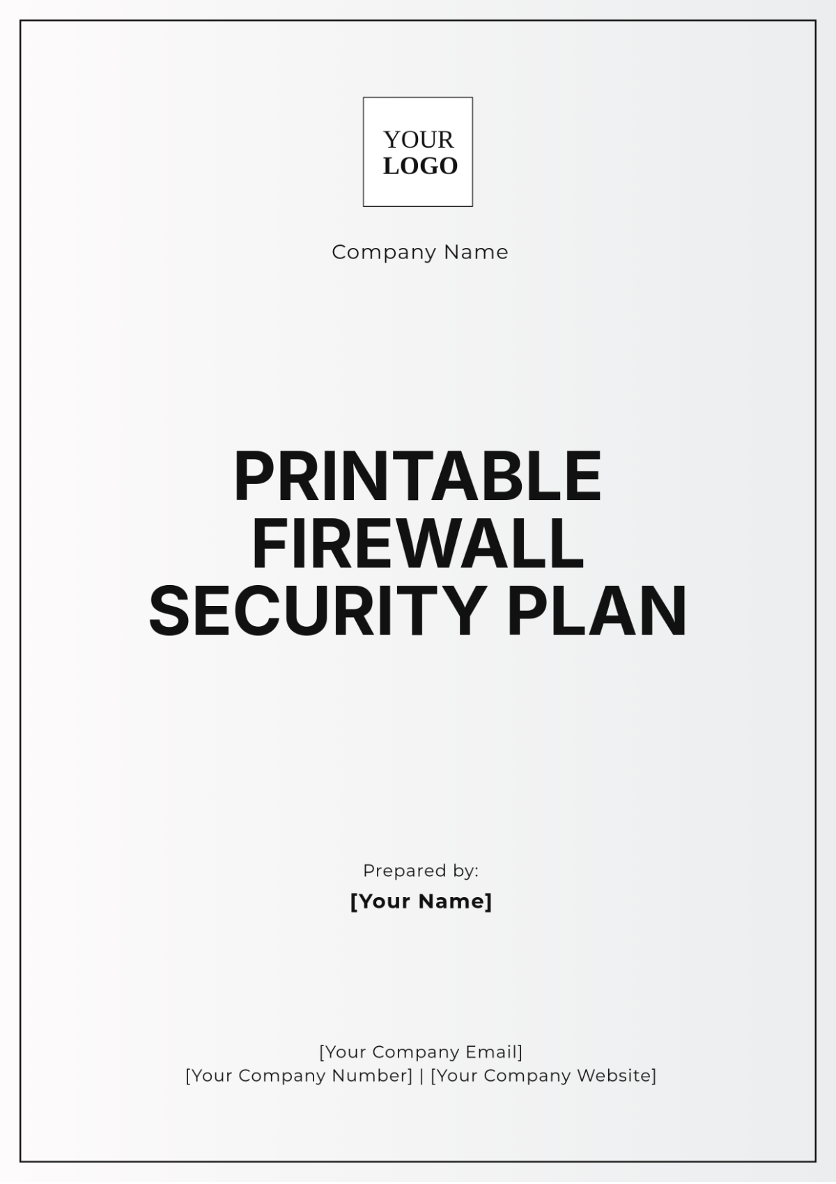 Printable Firewall Security Plan Template - Edit Online & Download