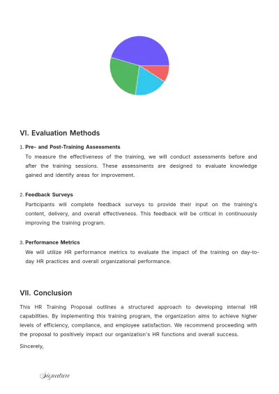 Free Simple HR Training Proposal Template to Edit Online