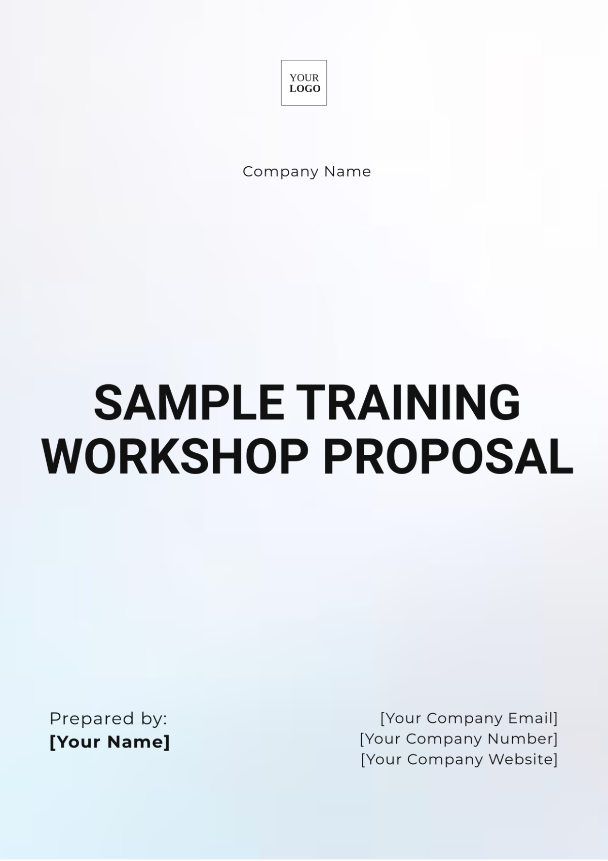 Sample Training Workshop Proposal Template - Edit Online & Download