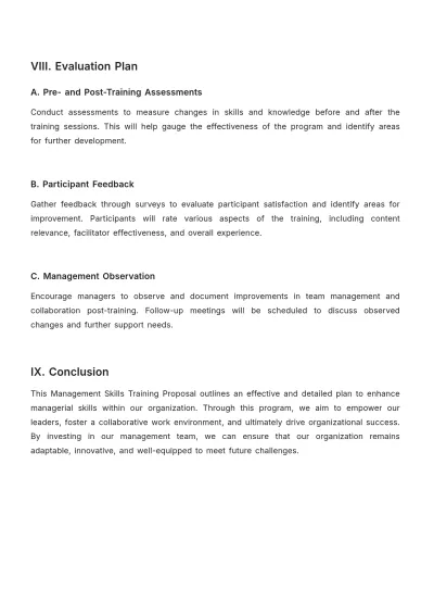 Free Management Skills Training Proposal Template to Edit Online
