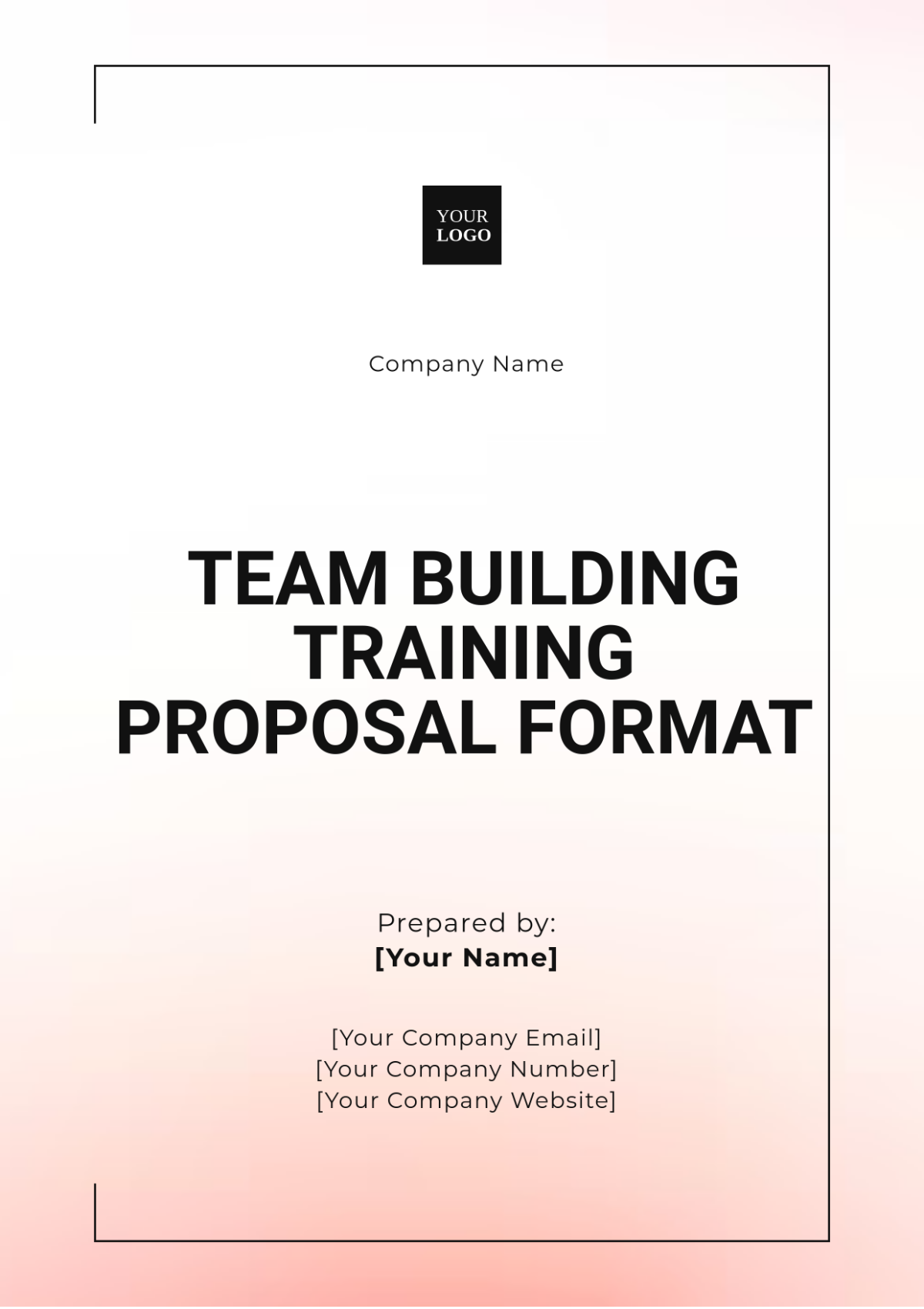 Team Building Training Proposal Format Template - Edit Online & Download