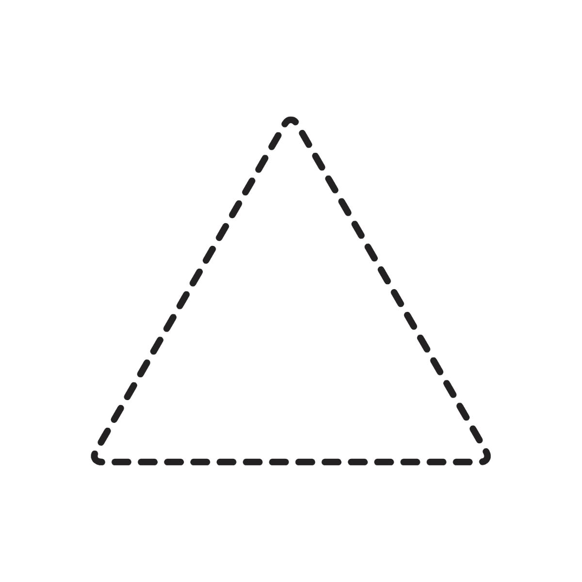 Triangle Outline Clipart  - Edit Online | Template.net