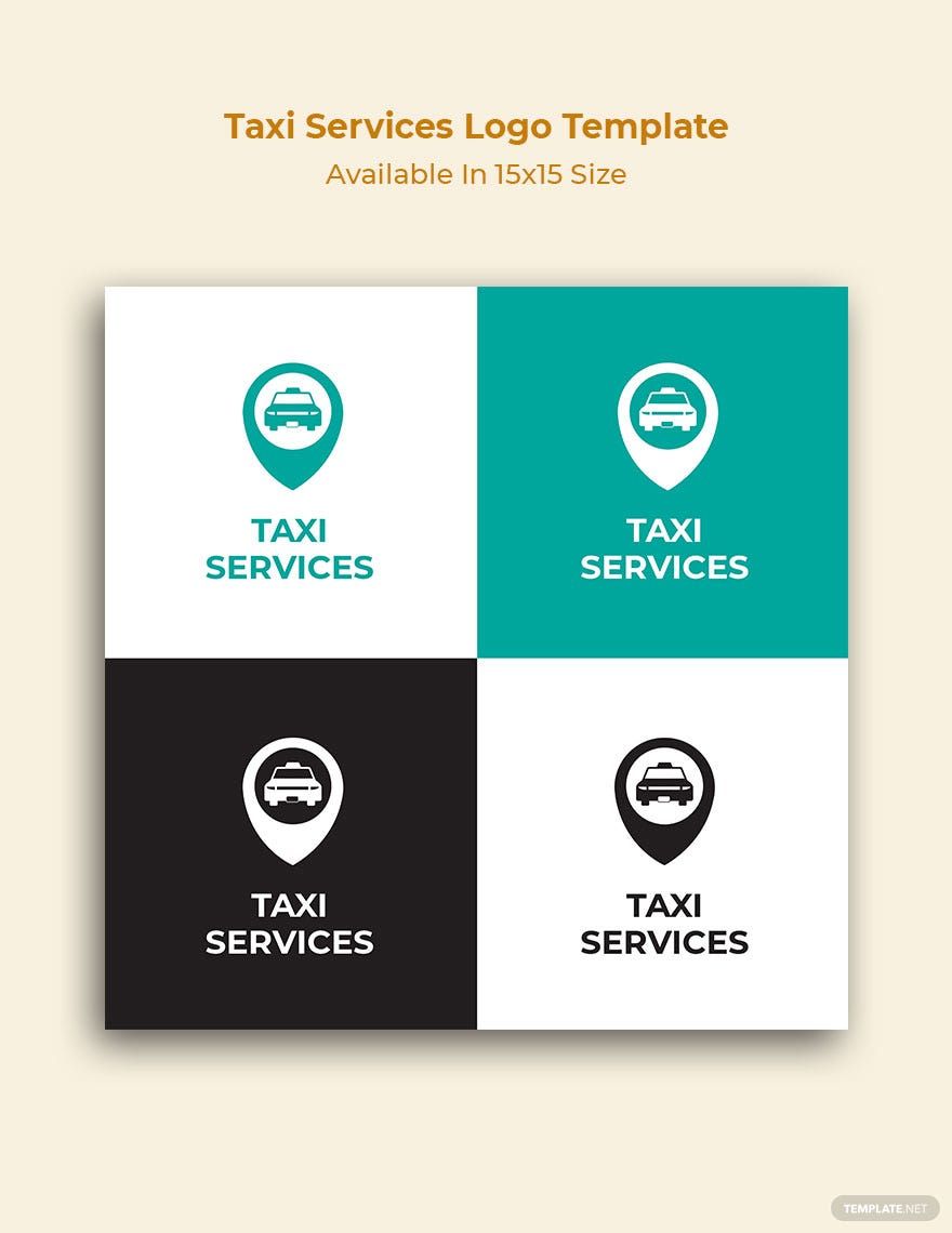 Free Taxi Services Logo Template