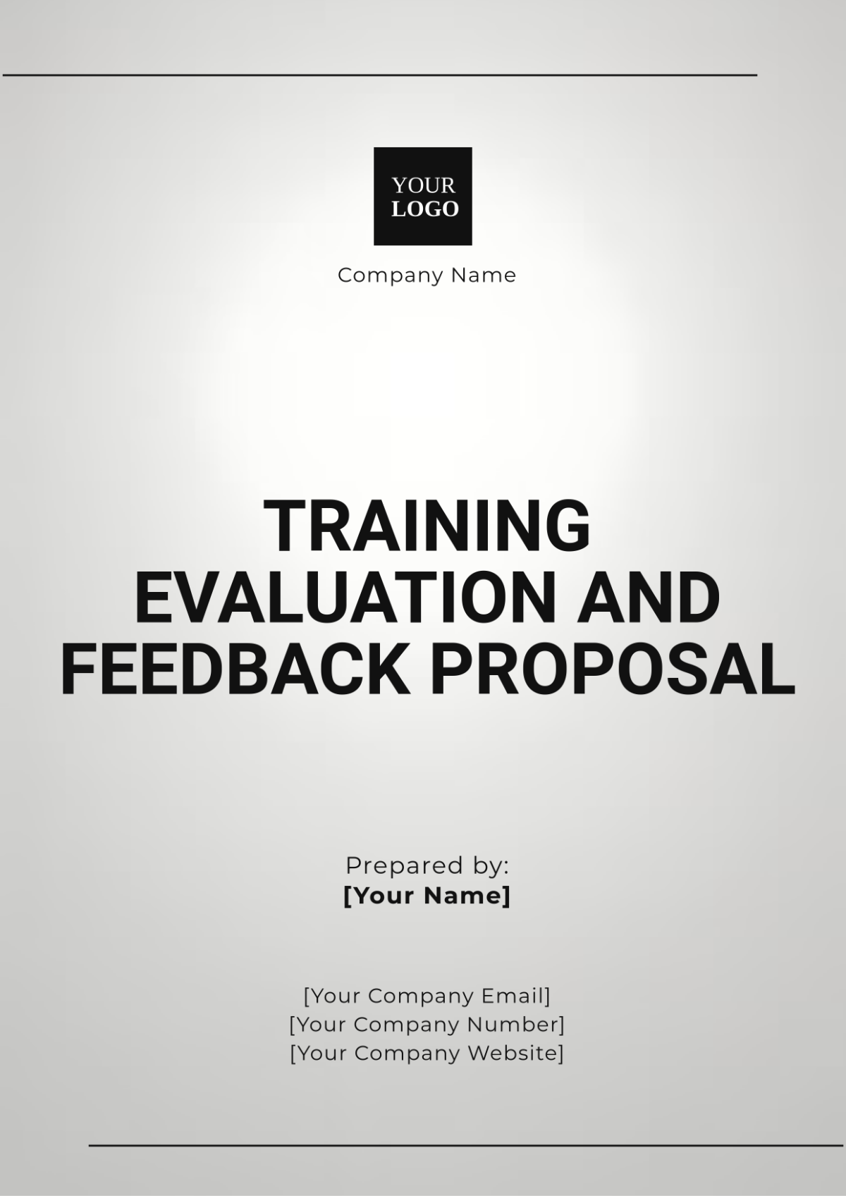 Training Evaluation and Feedback Proposal Template - Edit Online & Download