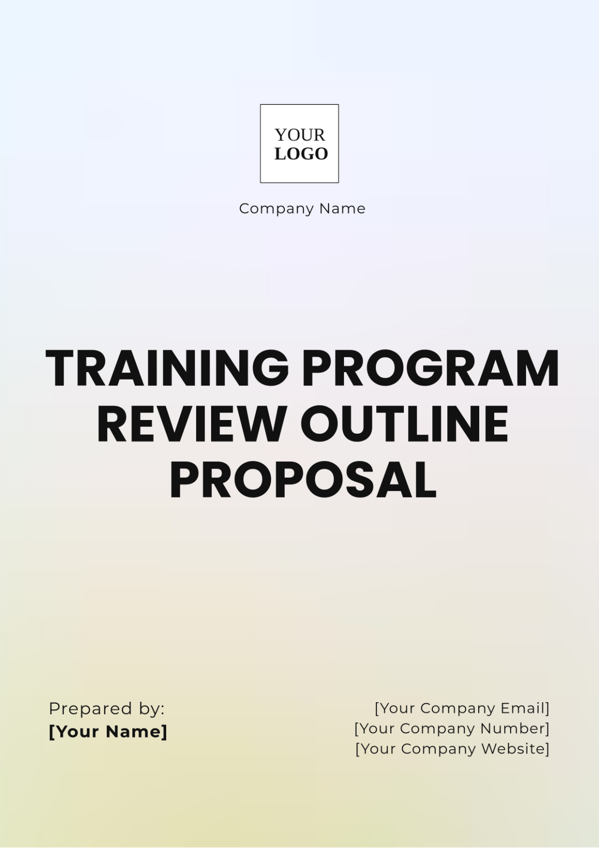 Training Program Review Outline Proposal Template - Edit Online & Download