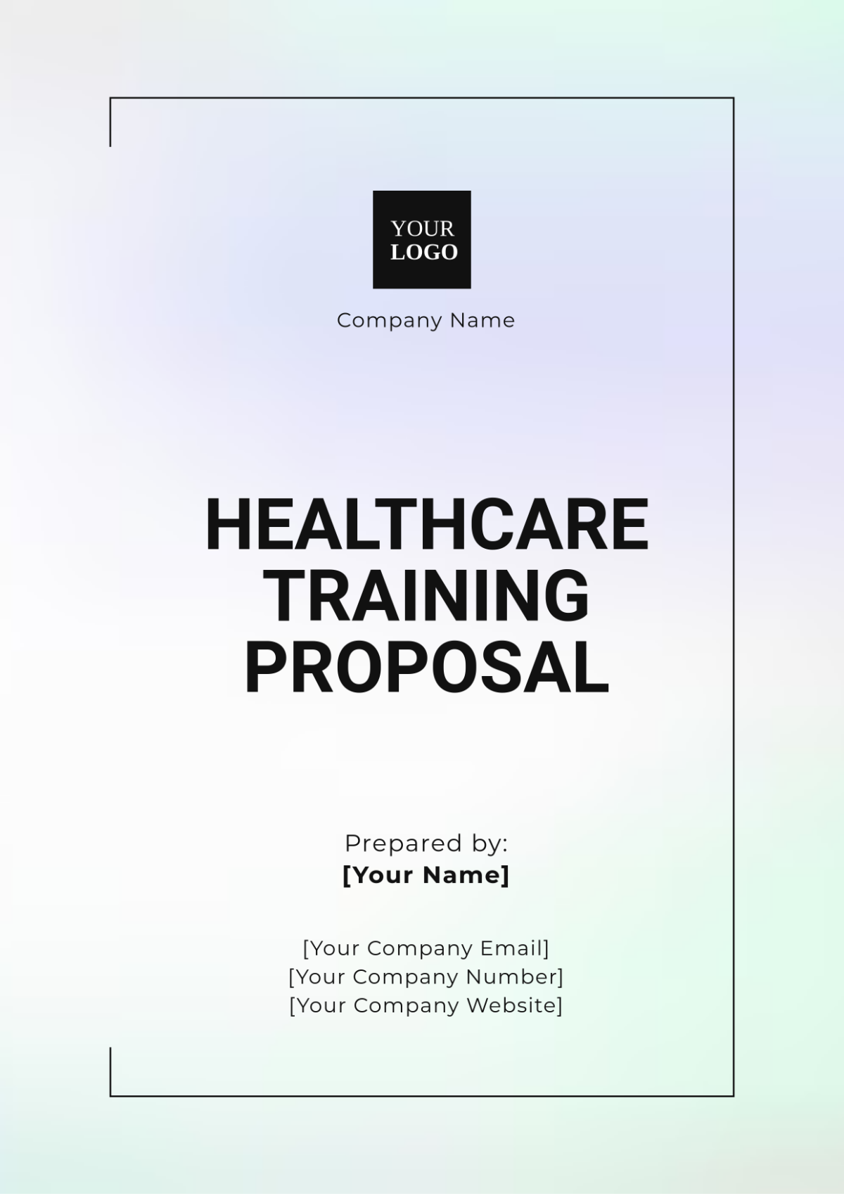 Healthcare Training Proposal Template - Edit Online & Download